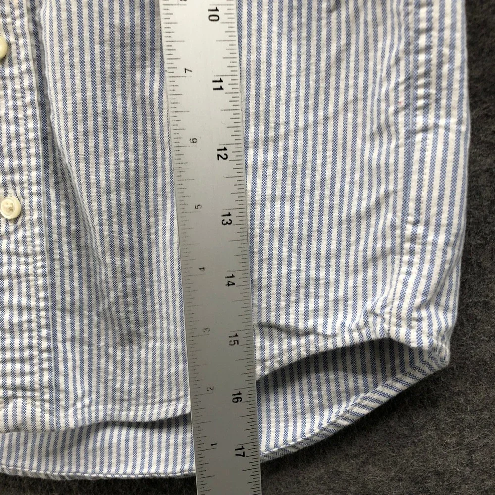 Polo Ralph Lauren Boys 4T Long Sleeve Oxford Shirt Blue White Stripe Button Down